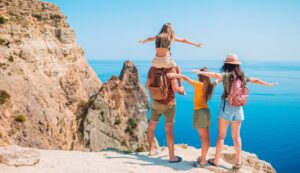 Familia en vacaciones